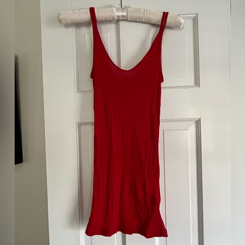 RLX Ralph Lauren red romantic spaghetti Chris Cross straps tee shirt!  NWT. ❤️